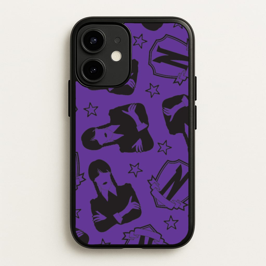 Wednesday Pattern iPhone 12 Mini Case