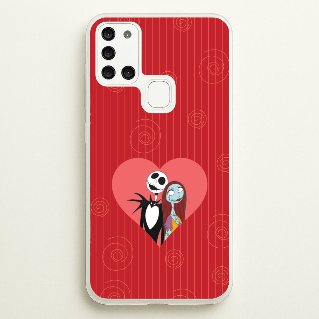J And S Heart Galaxy A21s Case