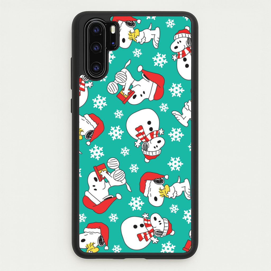 Christmas Cartoon Beagle Pattern Huawei P30 Pro Case