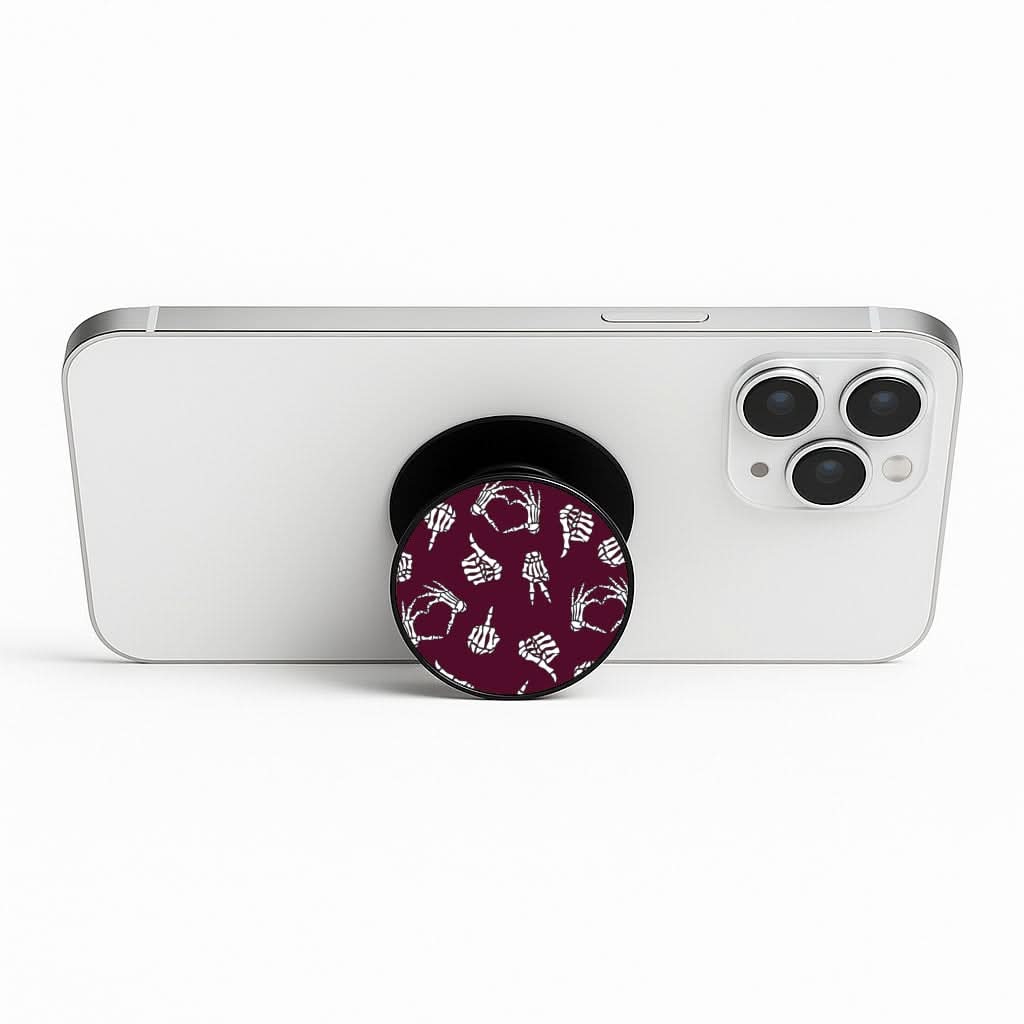 Skeleton Hands Pattern Phone Stand