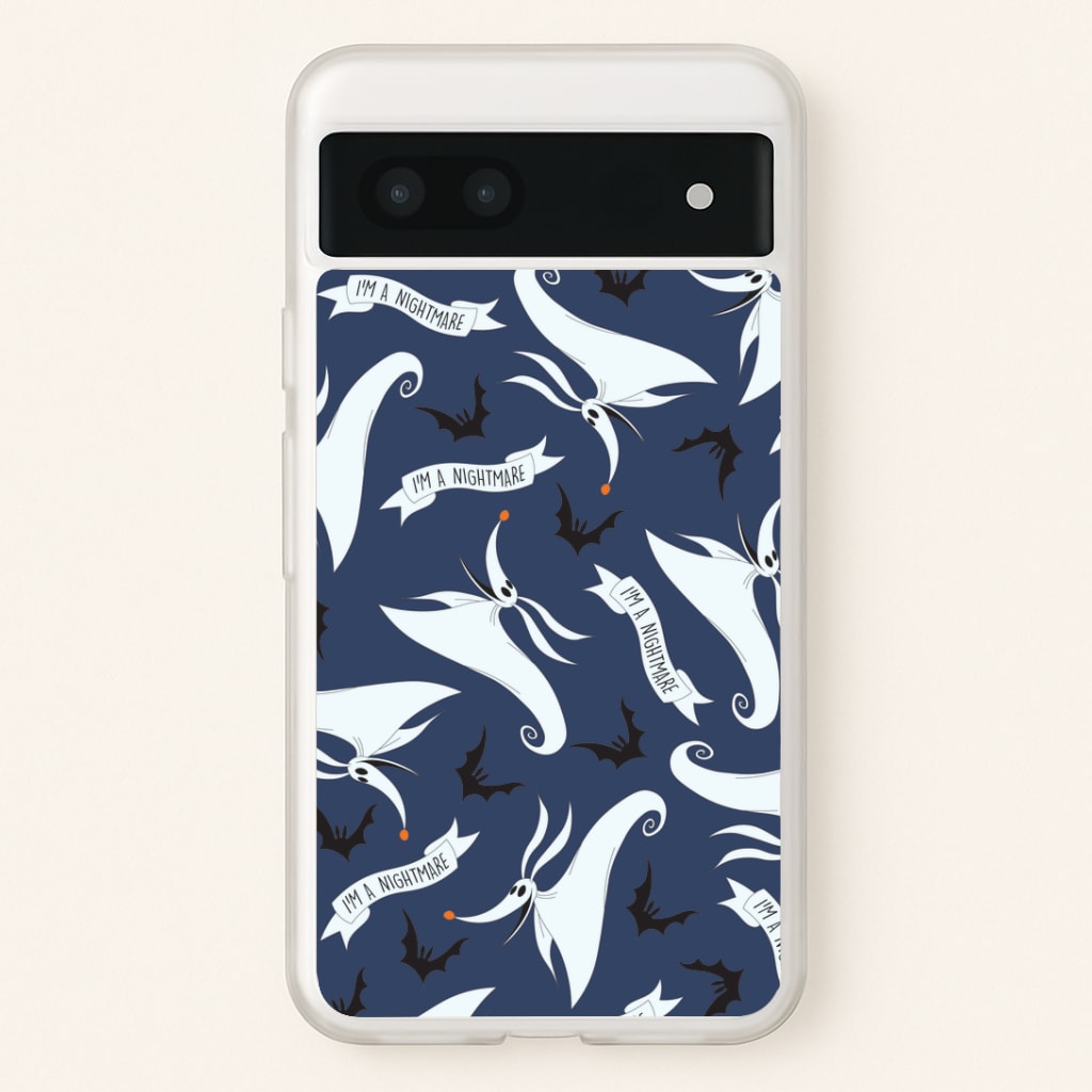 Skeleton Dog And Bats Pattern Google Pixel 7a Case
