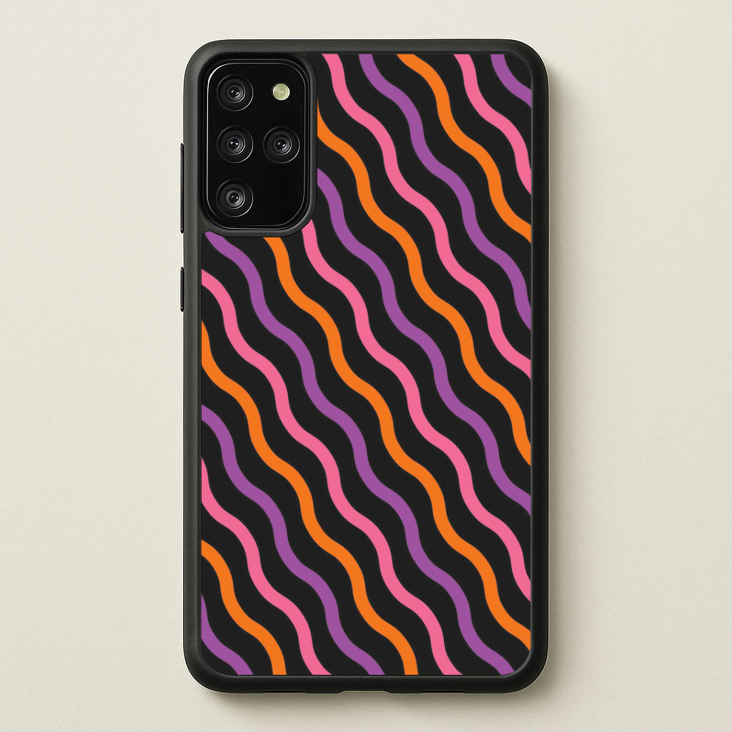 Wavy Abstract Halloween Pattern Galaxy S20 Plus Case