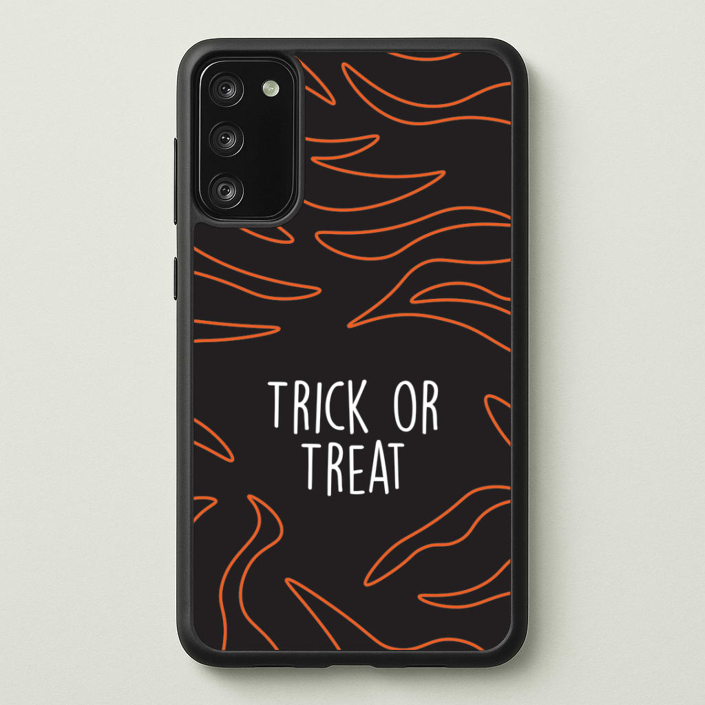 Zebra Print Trick Or Treat Galaxy S20FE Case