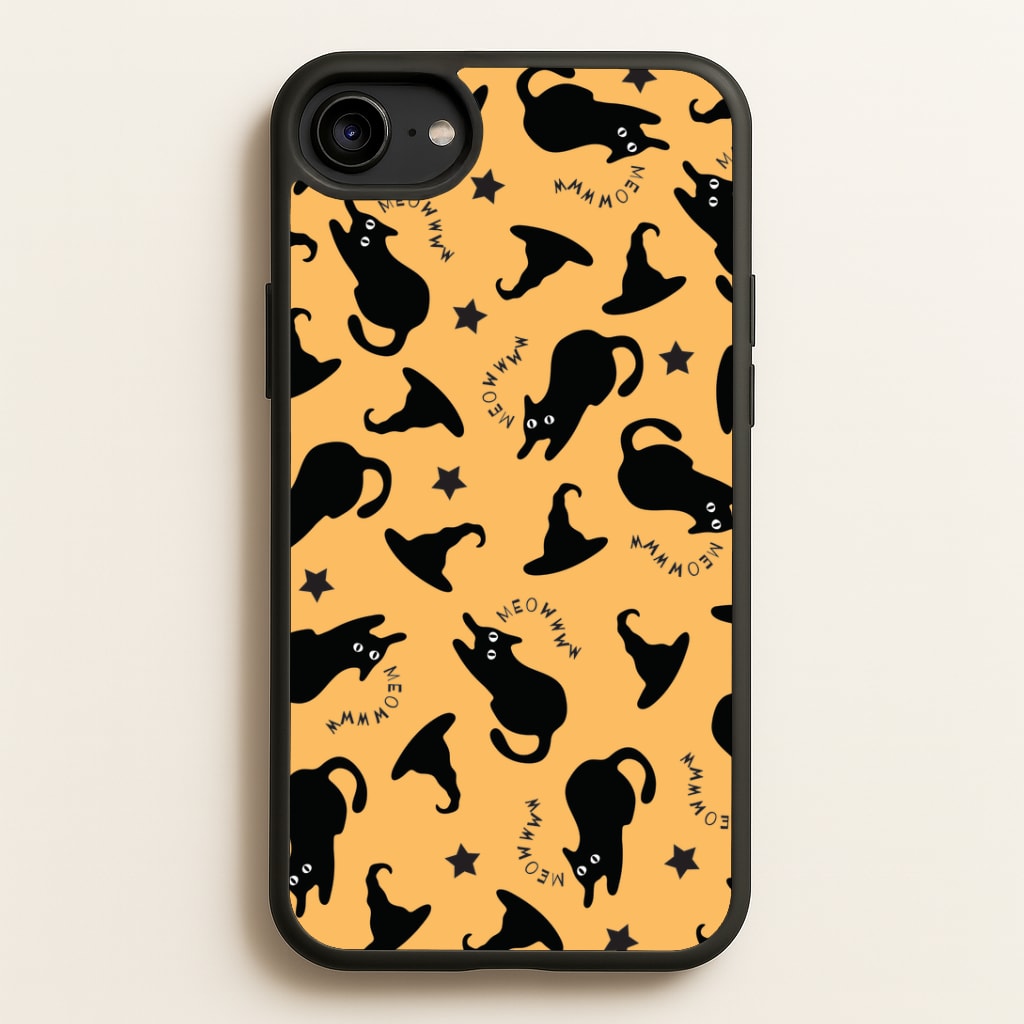 Black Cat And Hats Pattern iPhone 6 / 7 / 8 / SE Case