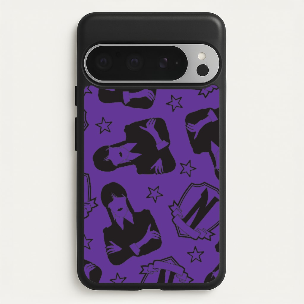 Wednesday Pattern Google Pixel 9 Pro XL Case