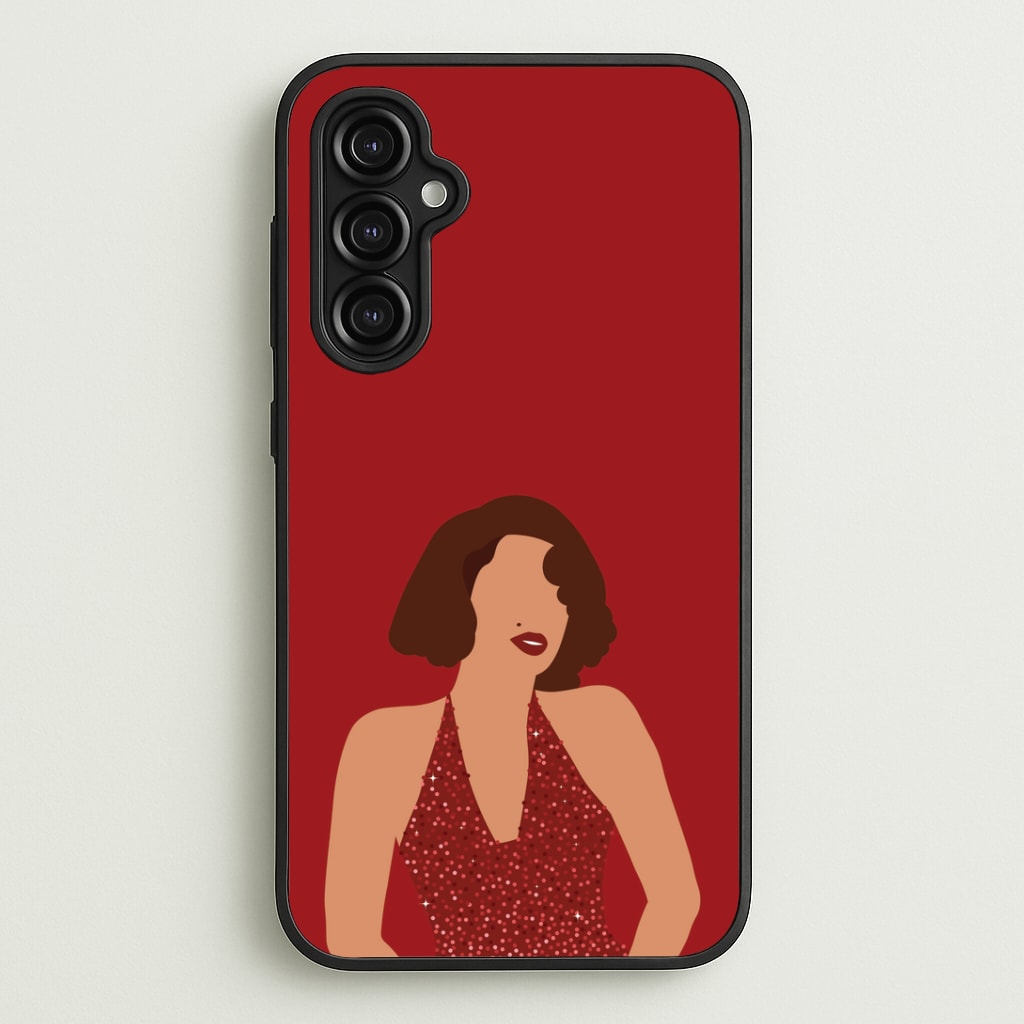 Red Sparkly Dress Galaxy A14 Case