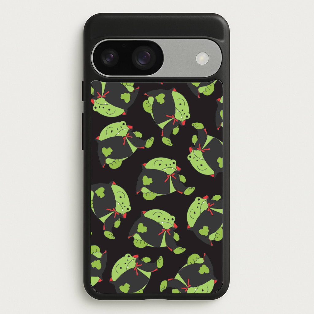 Vampire Frog Pattern - Halloween Google Pixel 9 / 9 Pro Case