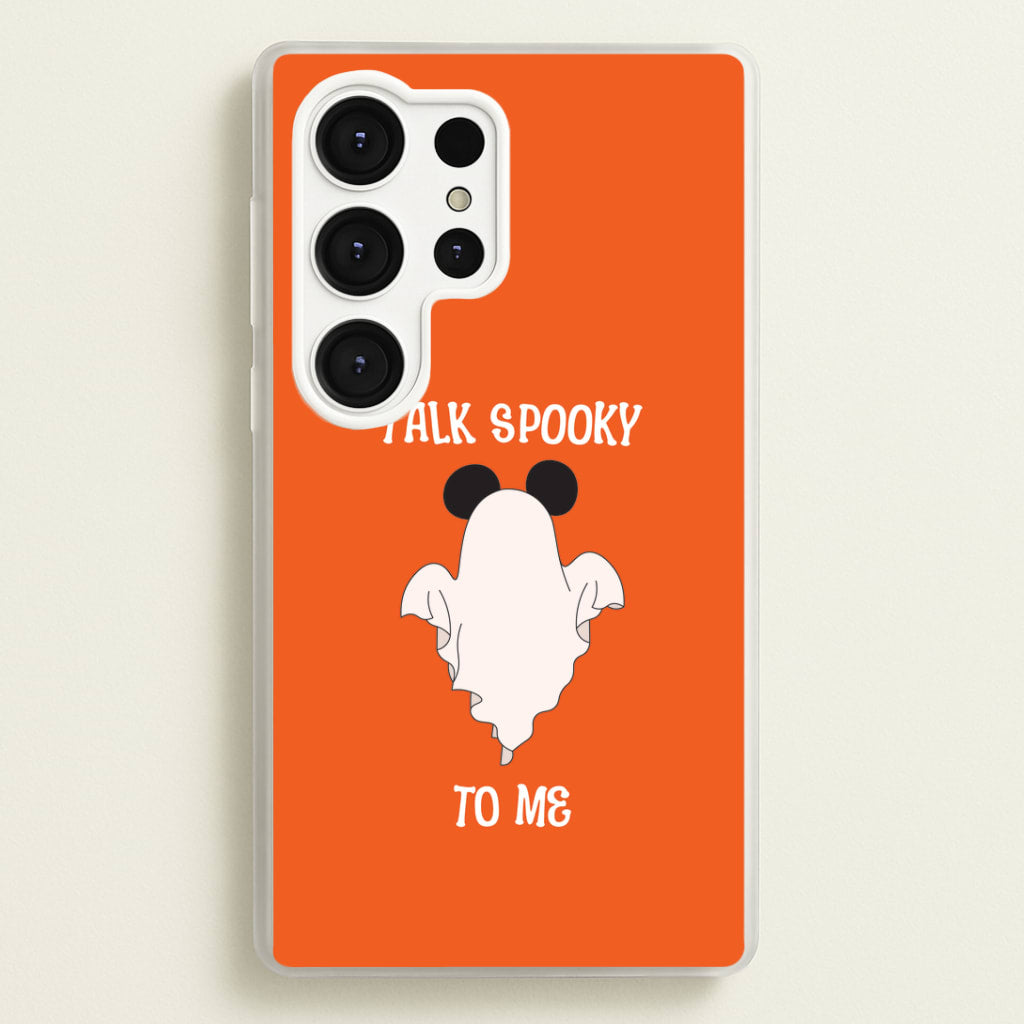 Talk Spooky To Me Mouse Ghost Galaxy S25 Ultra Case