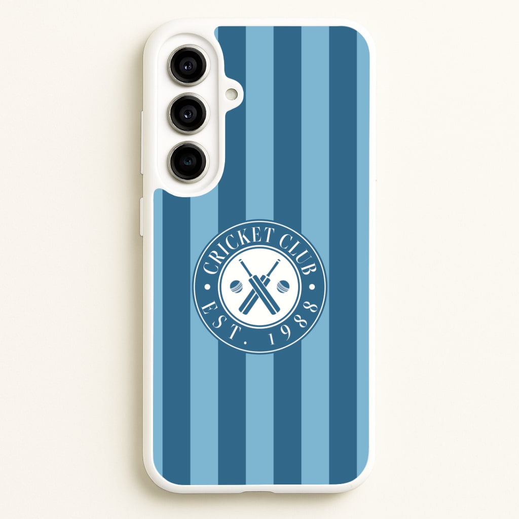 Stripey Cricket Badge Galaxy A56 Case