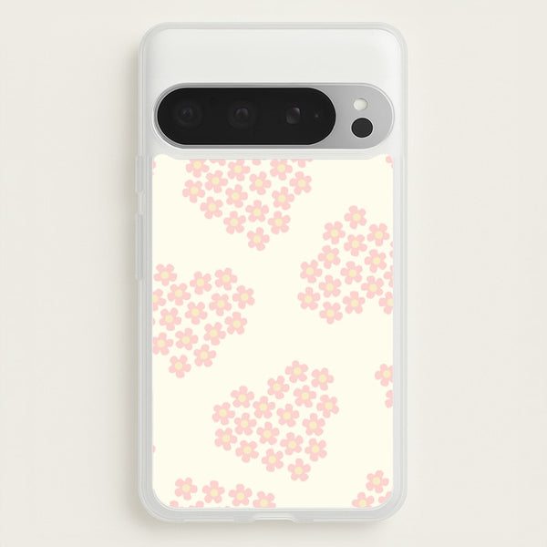Flower Hearts Pattern Google Pixel 9 Pro XL Case
