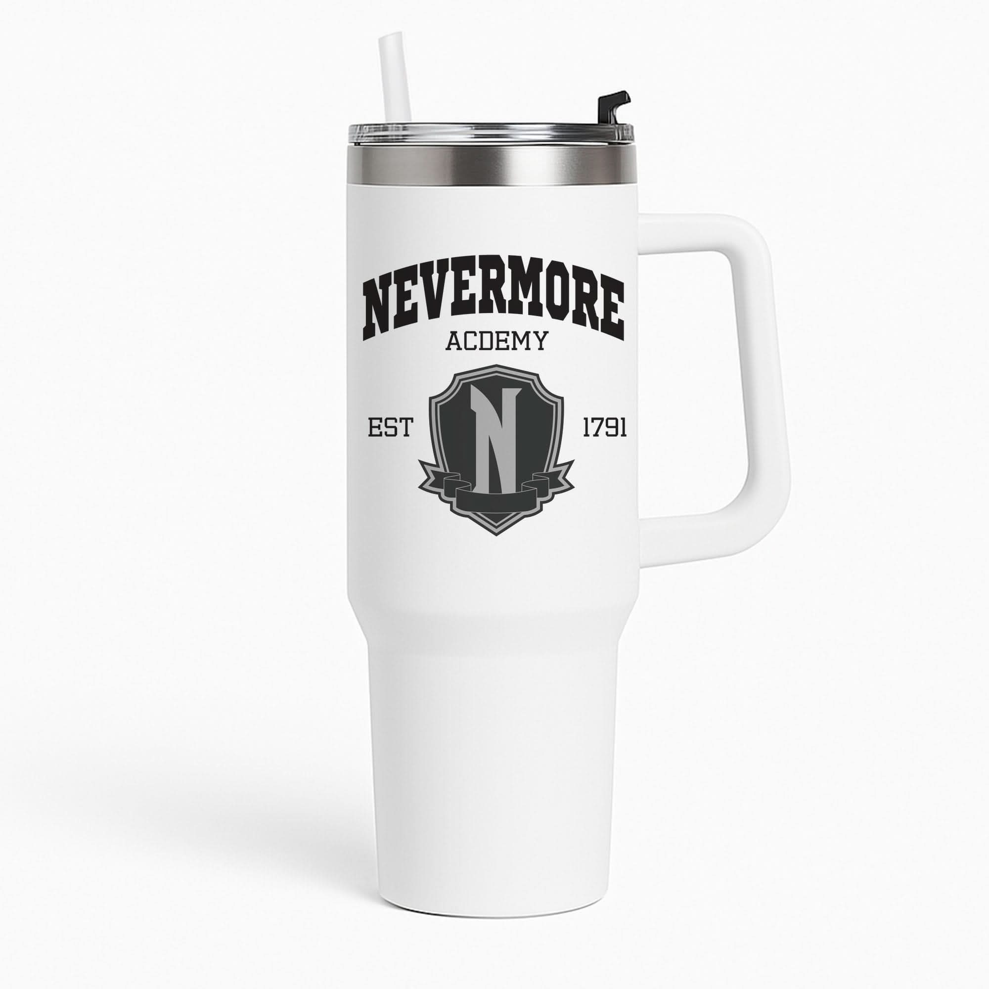 Addams Academy Gray Tumbler