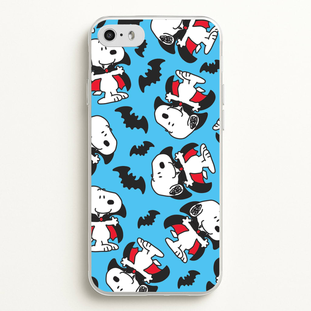 Cartoon Beagle Vampire And Bats Pattern iPhone 5 / 5s / SE 2016 Case