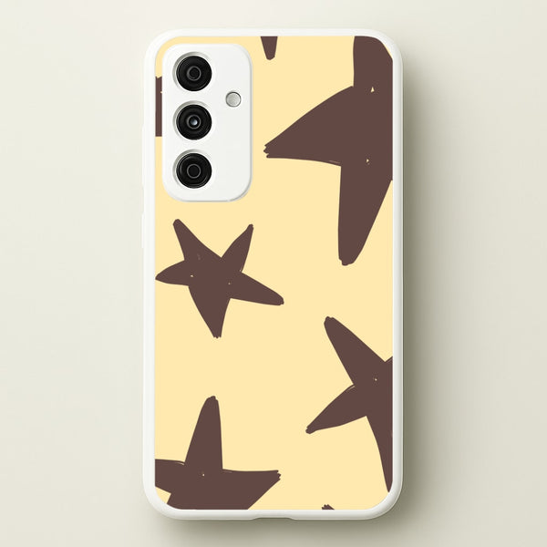 Vanilla & Chocolate Stars Galaxy A35 Case