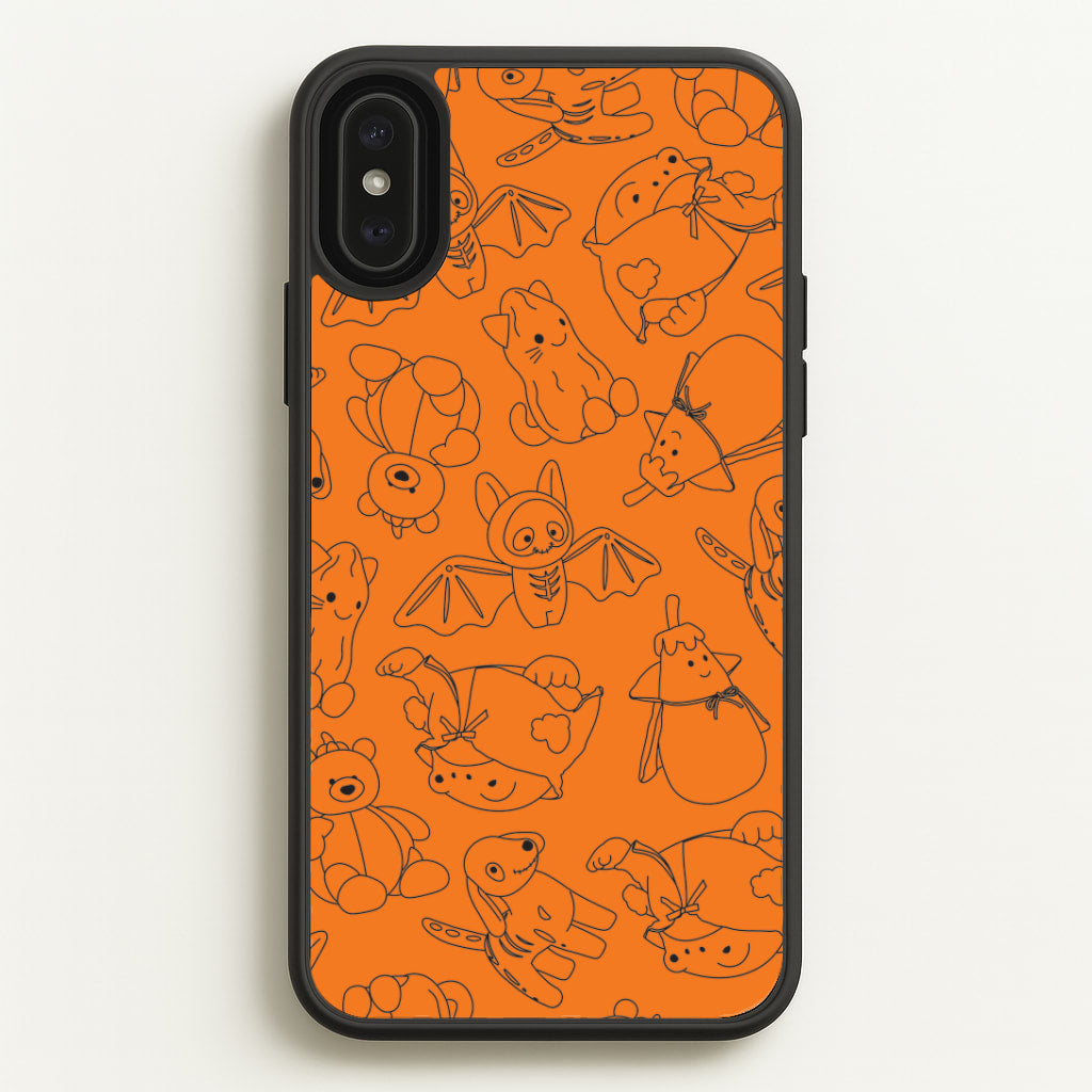 Halloween Plushies Pattern I - Halloween iPhone XS Max Case