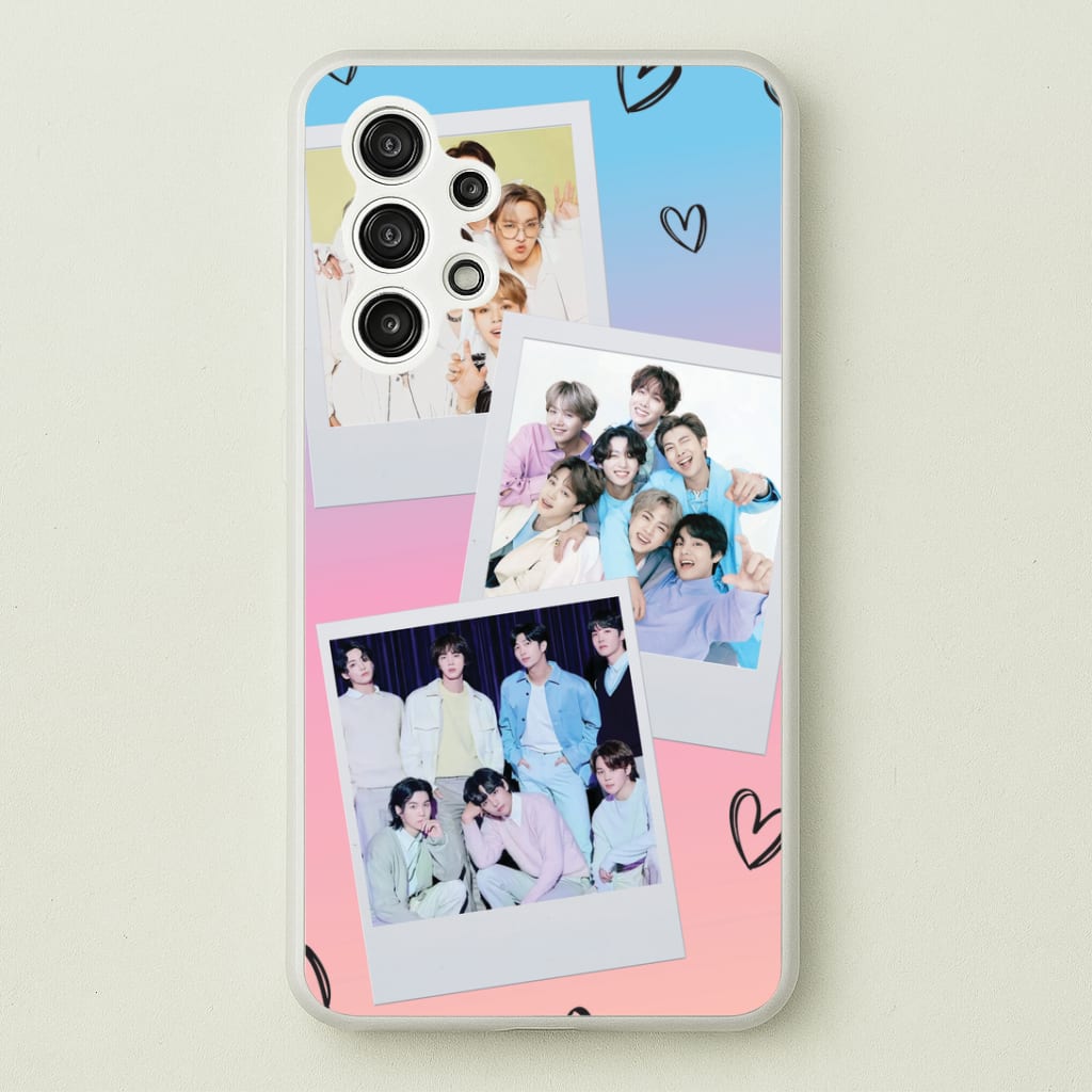 K-Pop Band Polaroid Collage Galaxy A13 Case