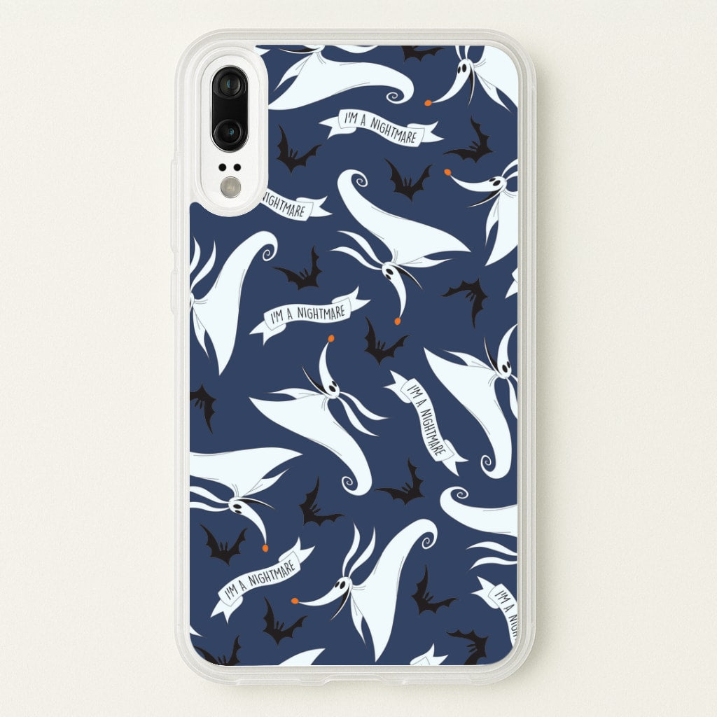 Skeleton Dog And Bats Pattern Huawei P20 Case