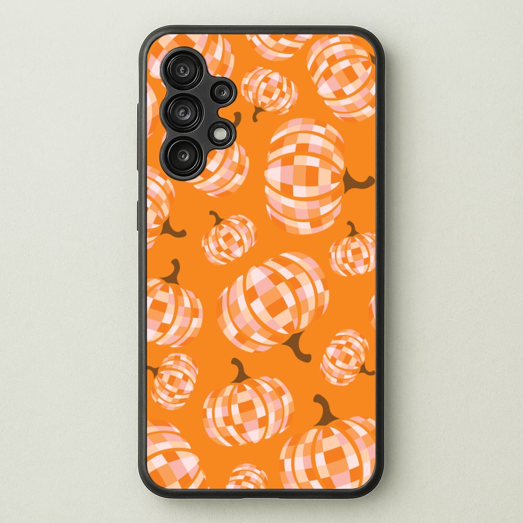 Disco Pumpkins Pattern Galaxy A13 Case