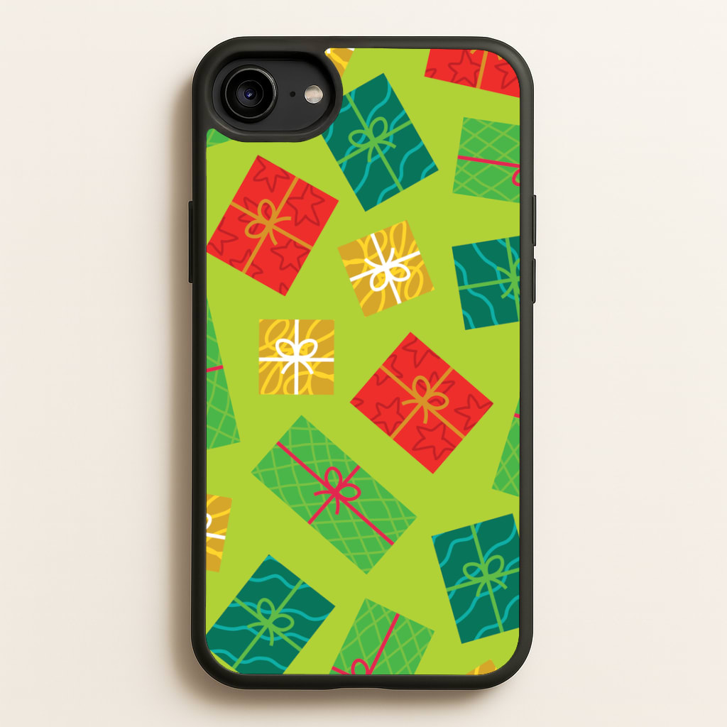 Colourful Abstract Christmas Presents Pattern iPhone 6 / 7 / 8 / SE Case