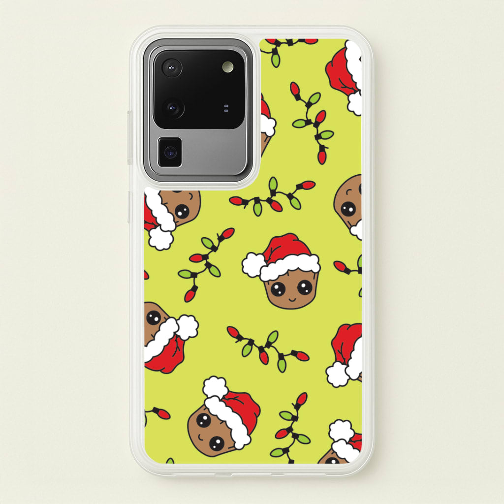 Christmas Tree Hero Pattern Galaxy S20 Ultra Case