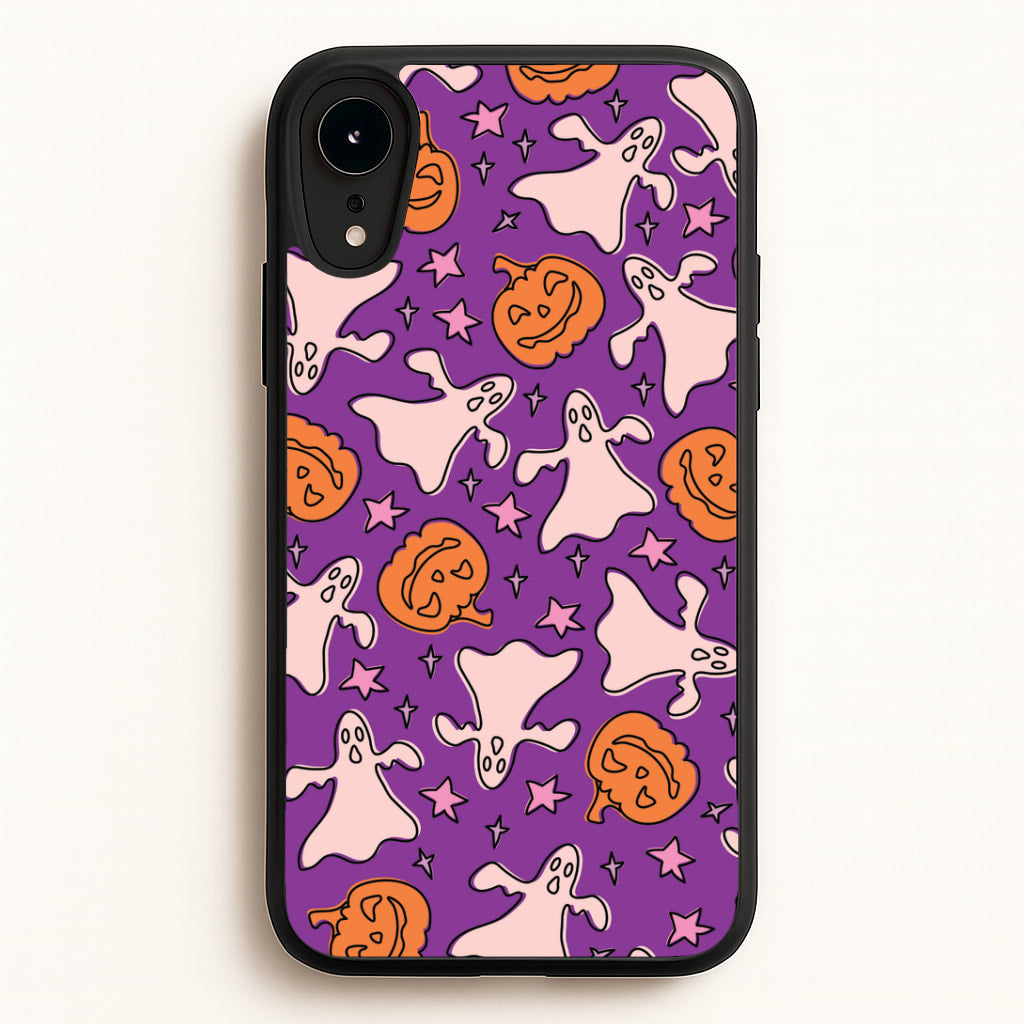 Abstract Halloween Pattern iPhone XR Case