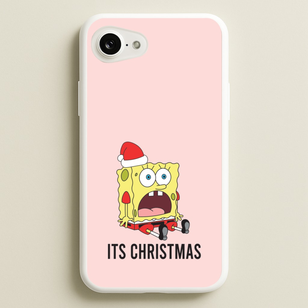 It's Christmas Cartoon Sponge iPhone 16e Case