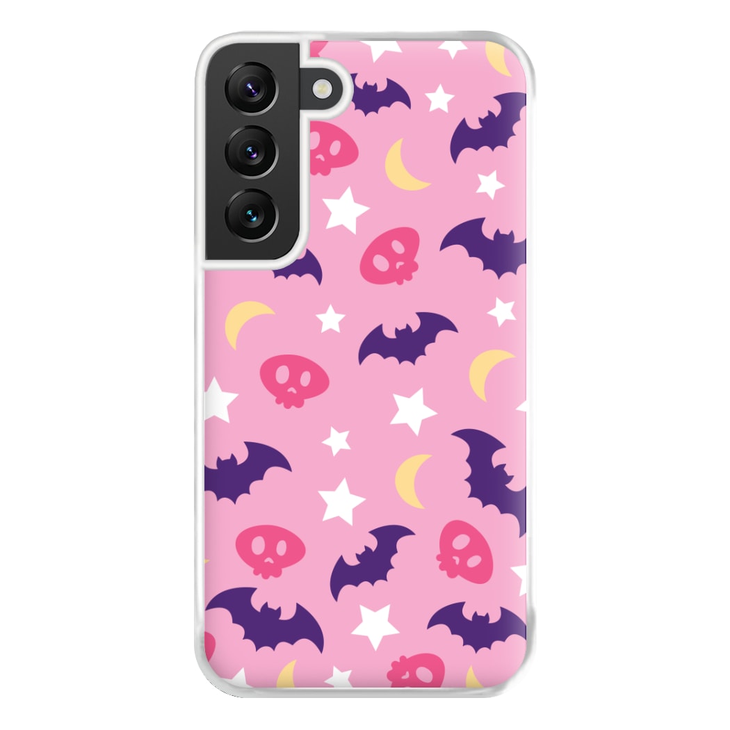 Skull, Bats And Stars Pattern Galaxy S22 Plus Case