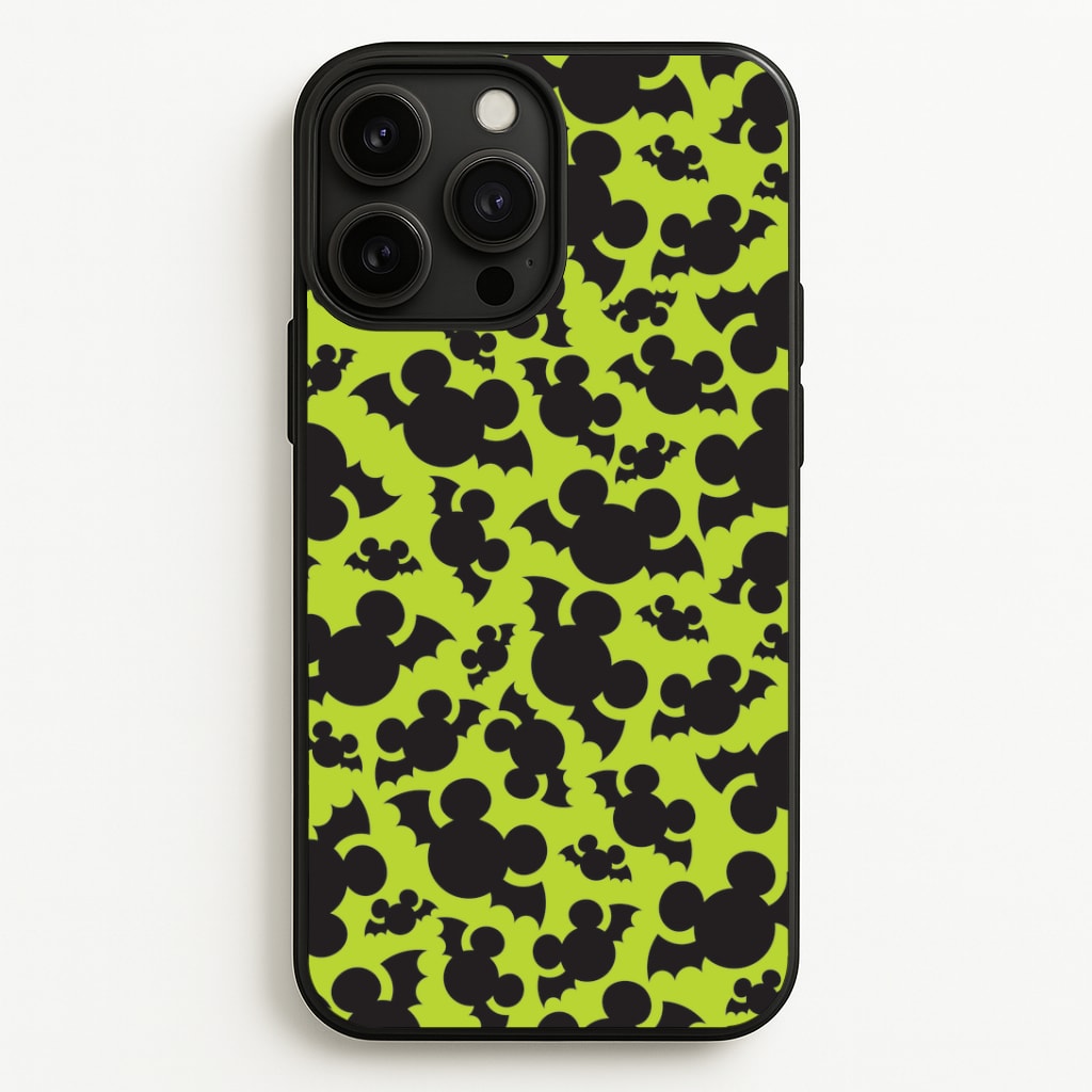 Mouse Bats Pattern iPhone 13 Pro Max Case