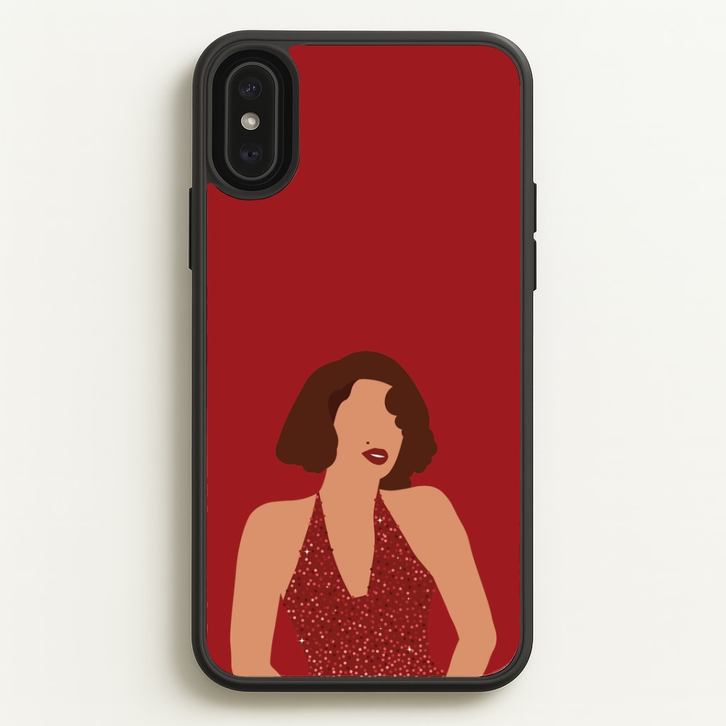 Red Sparkly Dress iPhone XS Max Case