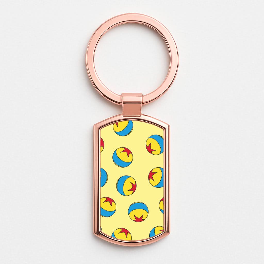 A Story Of Toys Ball Pattern Rose Gold Keyring