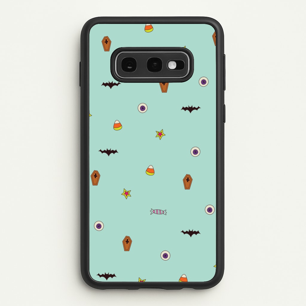 Minature Halloween Cartoons Pattern Galaxy S10e Case