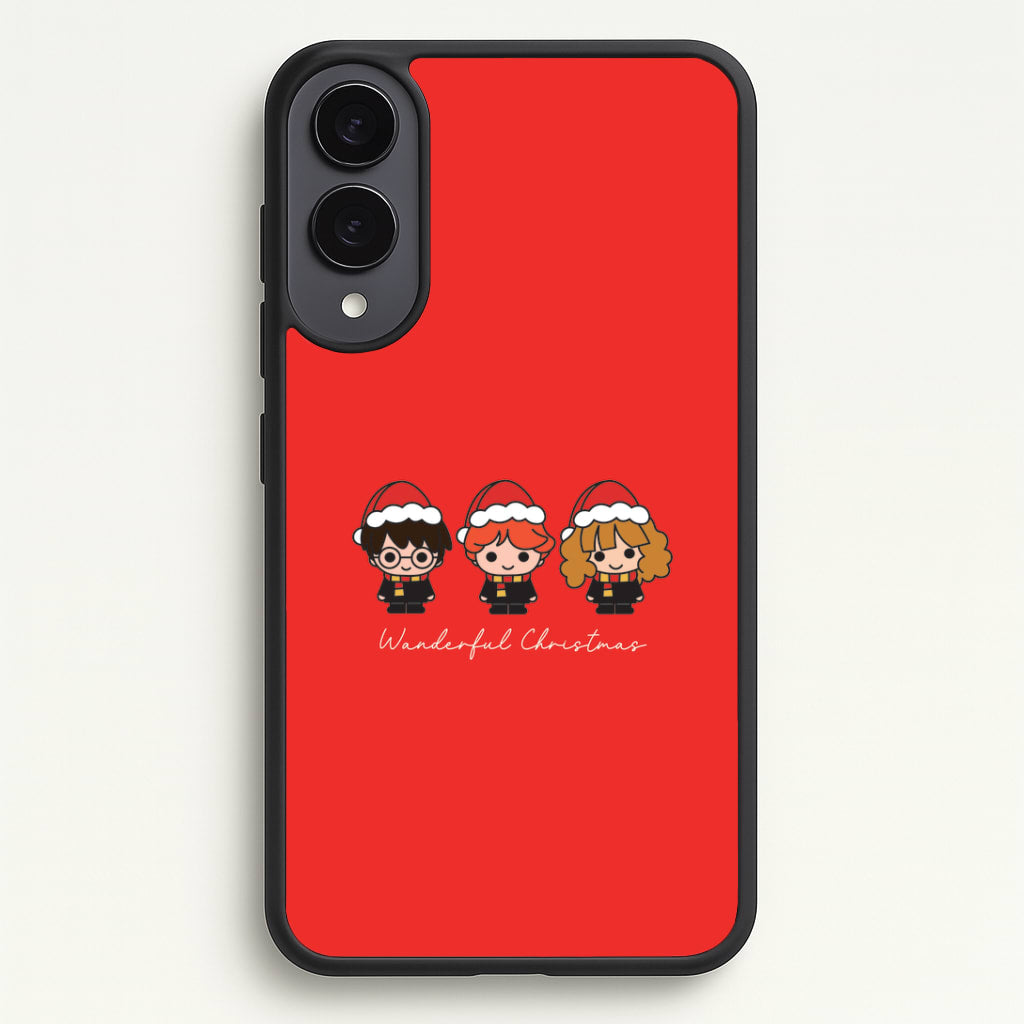 Wizards With Christmas Hats Galaxy S25 Edge Case