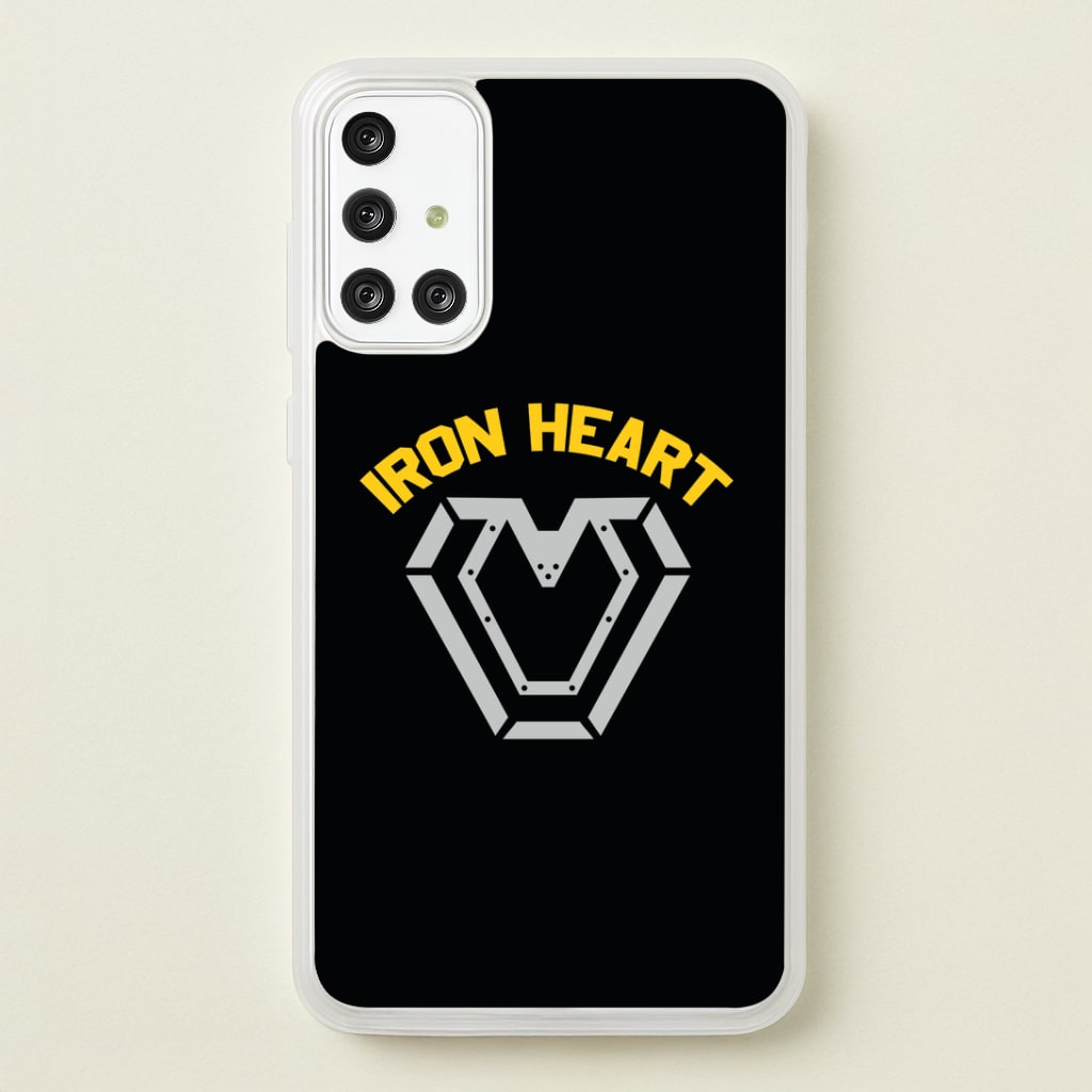 Metal Hero Heart Galaxy A71 Case
