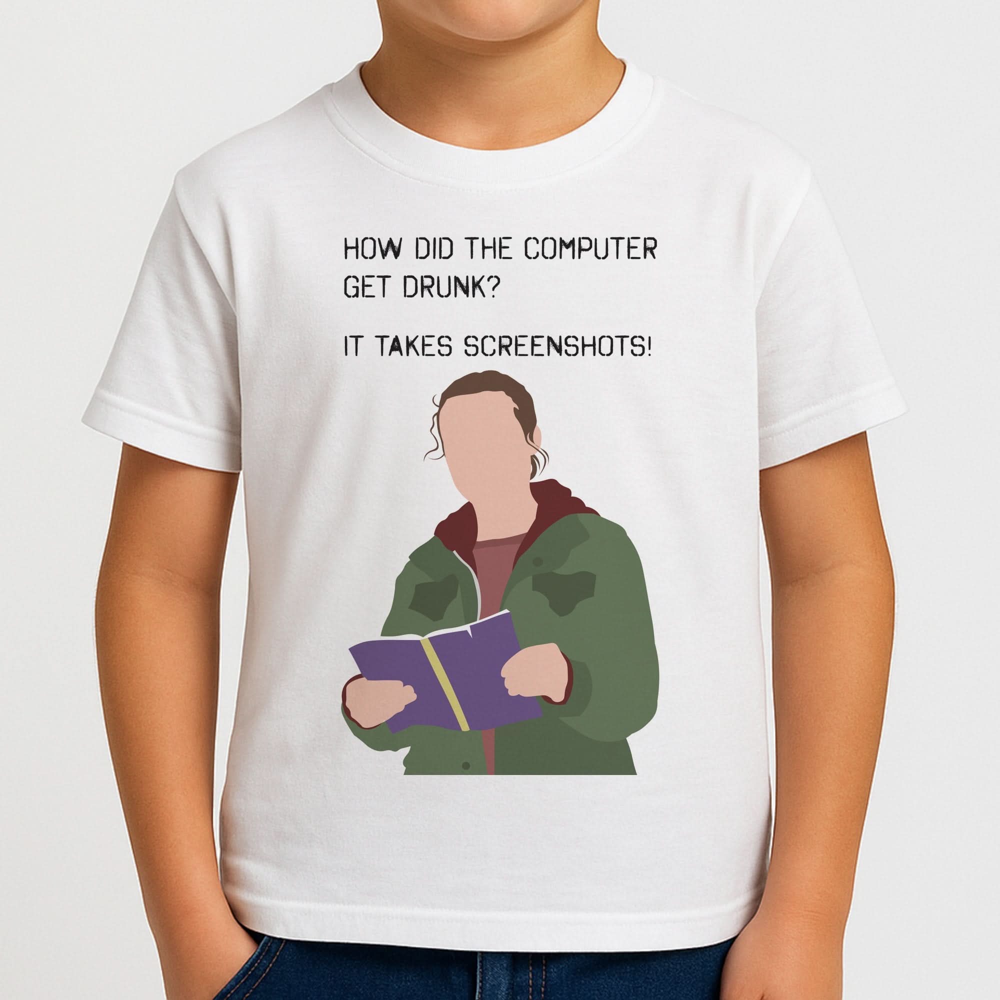 How Did The Computer Get Drunk? Boys T-Shirt