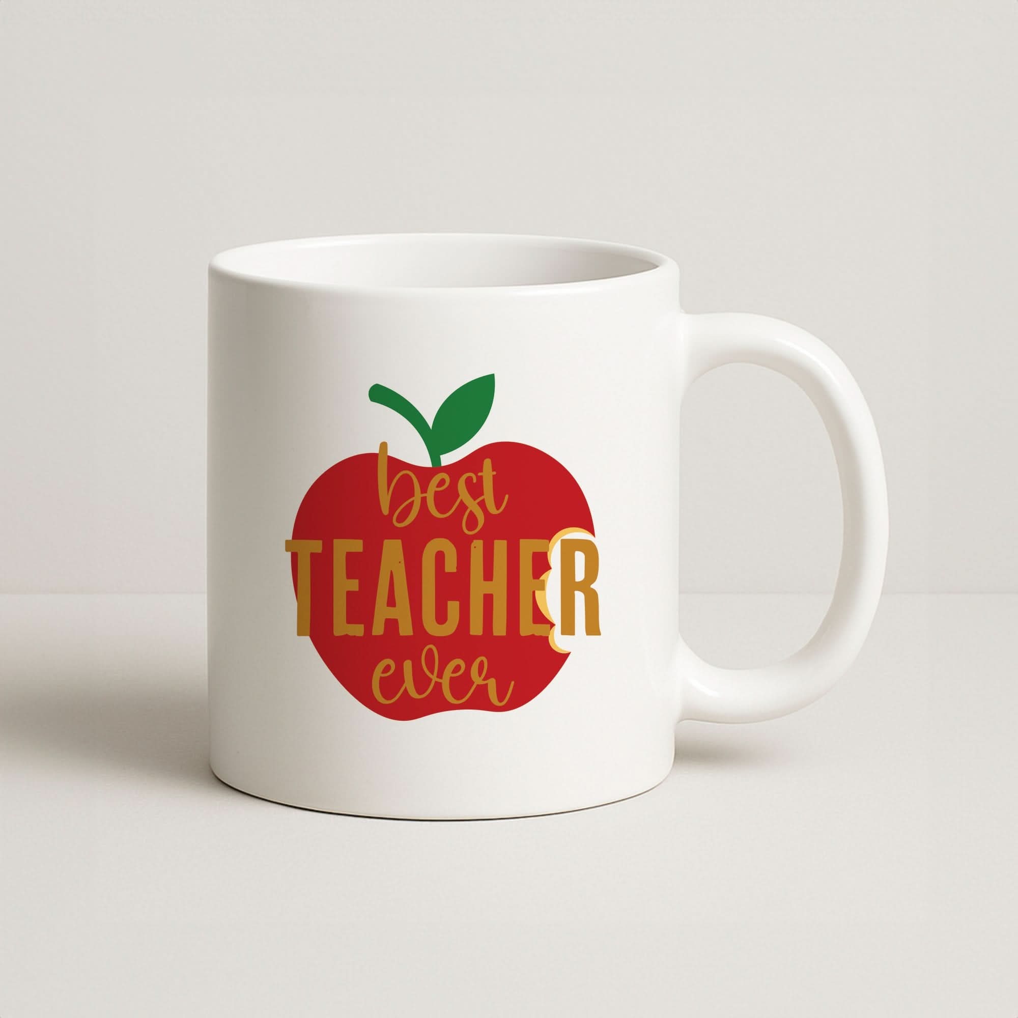 Apple Best Teacher Ever Coffee Mug