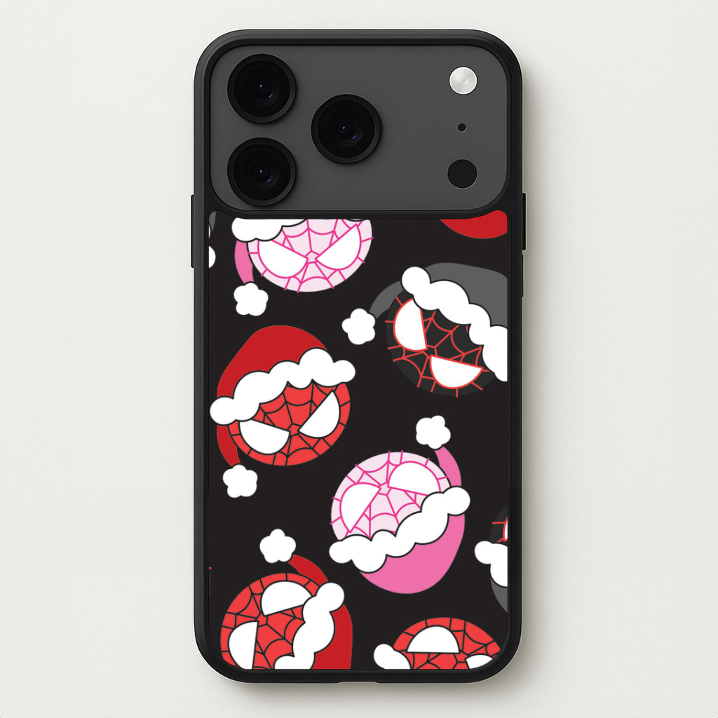 Spider Heroes Christmas Pattern iPhone 17 Pro Max Case