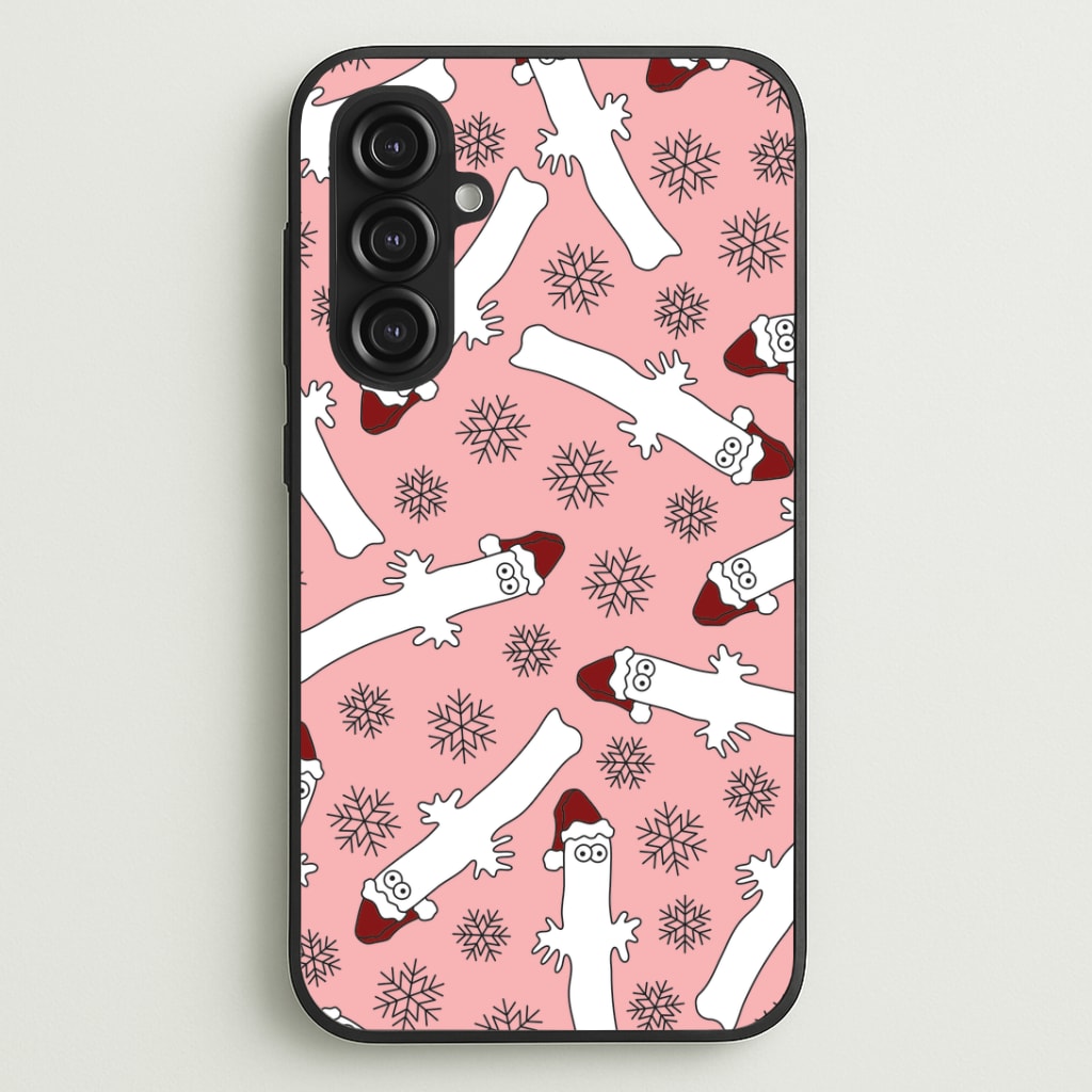 Wiggly Moom Xmas Hat Pattern Galaxy S23FE Case