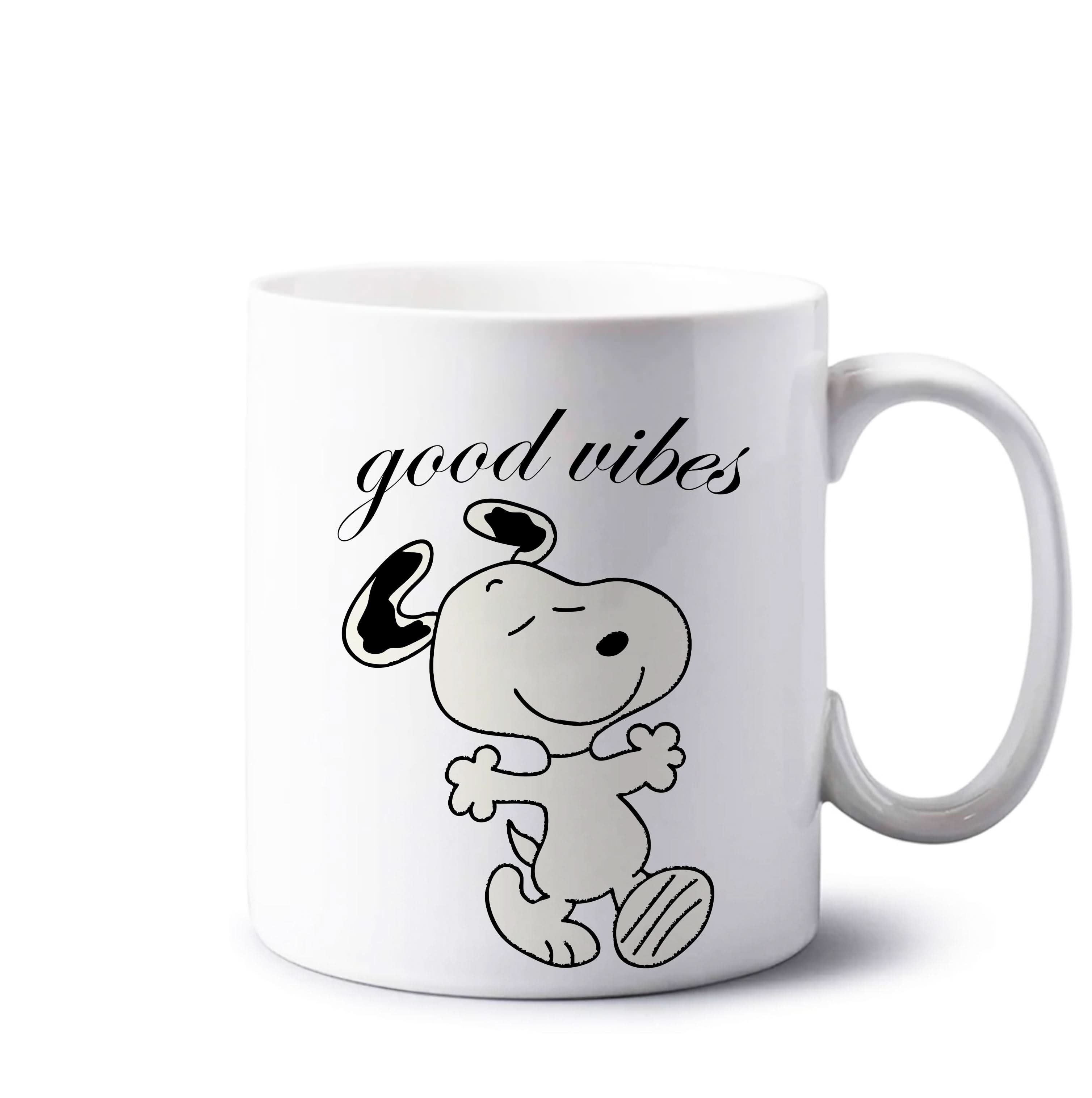 Good Vibes Cartoon Beagle Mug