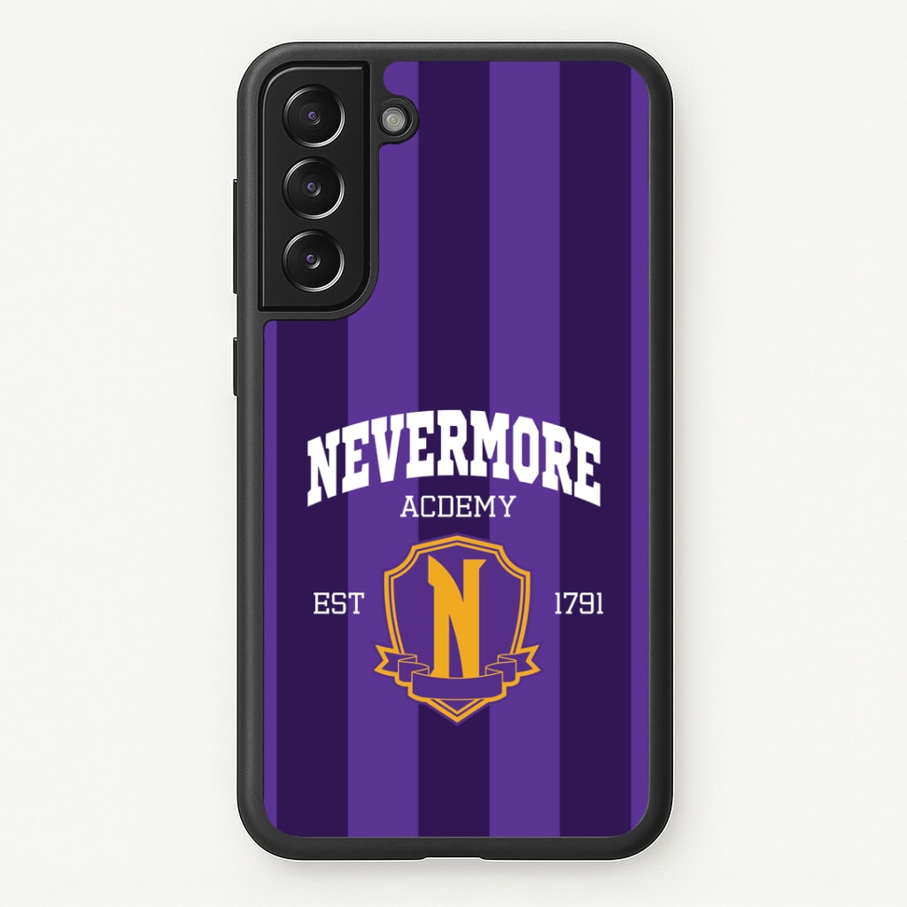 Addams Academy Purple Galaxy S21 Case