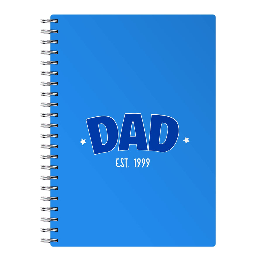 Dad Est - Personalised Father's Day Notebook
