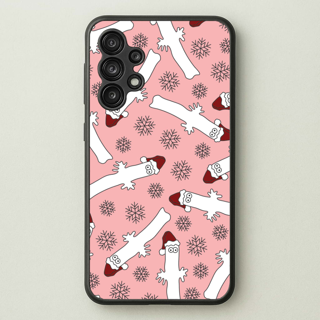 Wiggly Moom Xmas Hat Pattern Galaxy A13 Case