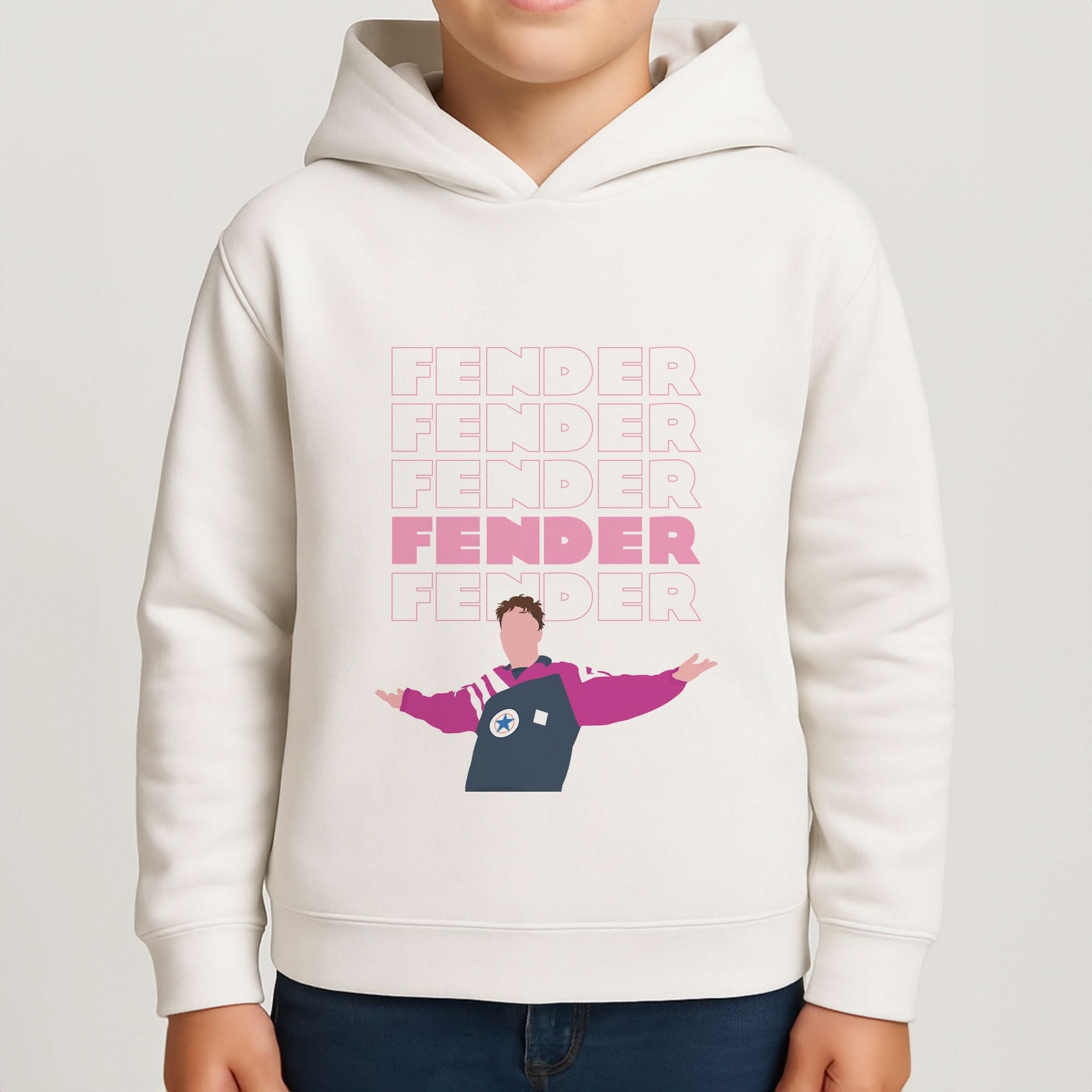 Fender Pink Sports Jersey Boys Hoodie