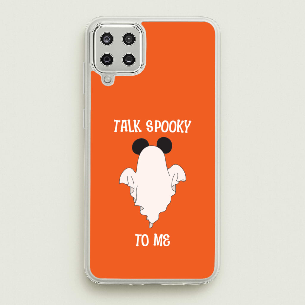Talk Spooky To Me Mouse Ghost Galaxy A12 Case
