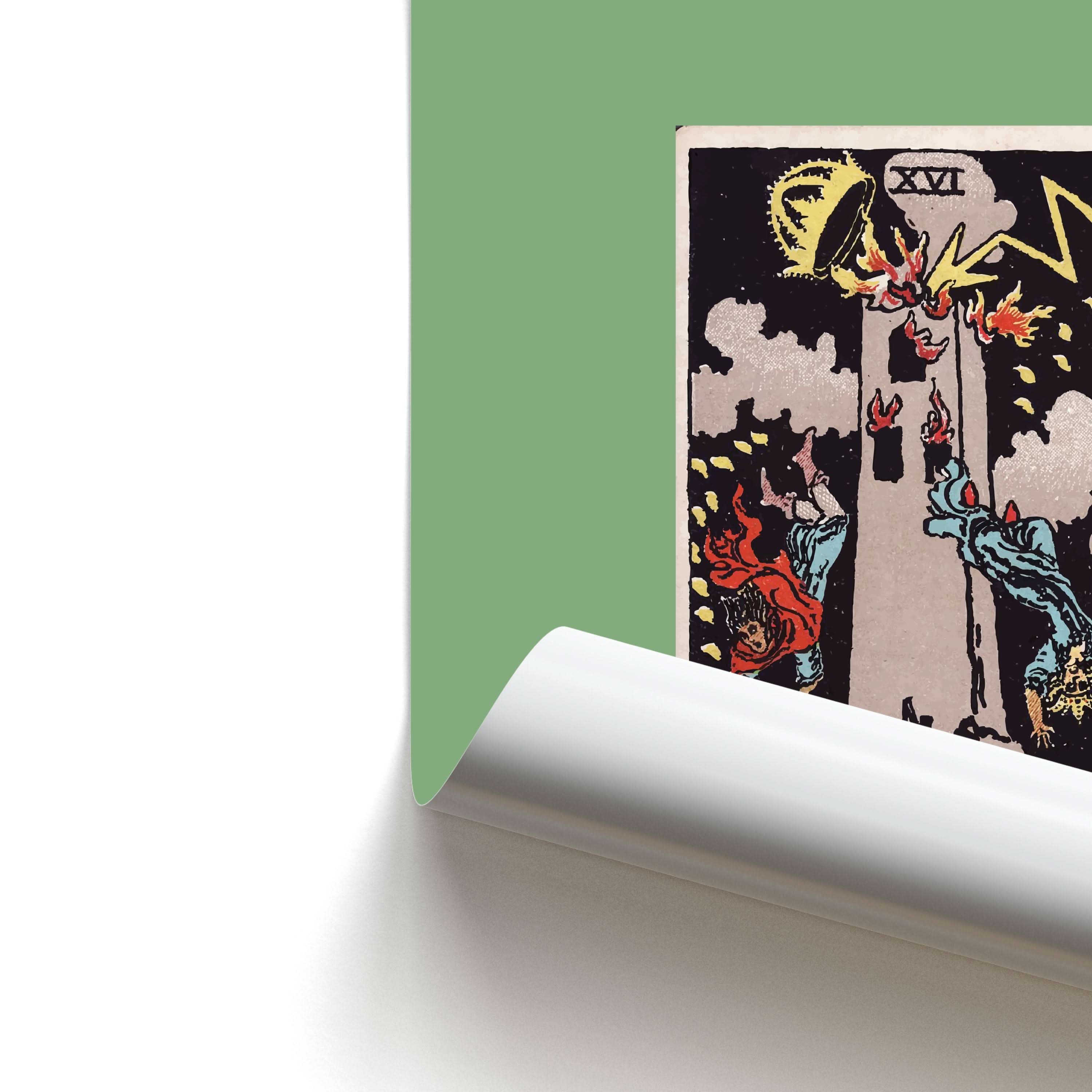 Tarot Card XVI Poster