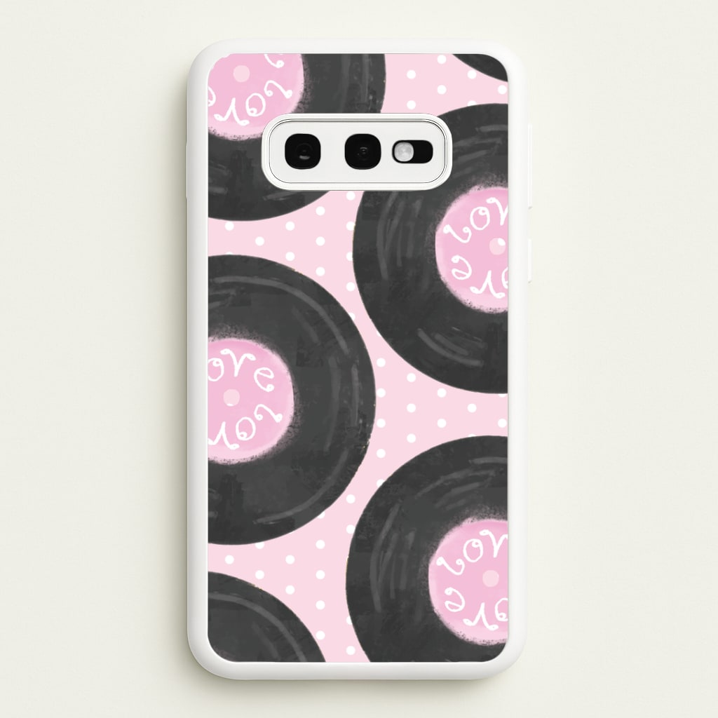 Thrifted Vinyl Polka Pattern Galaxy S10e Case