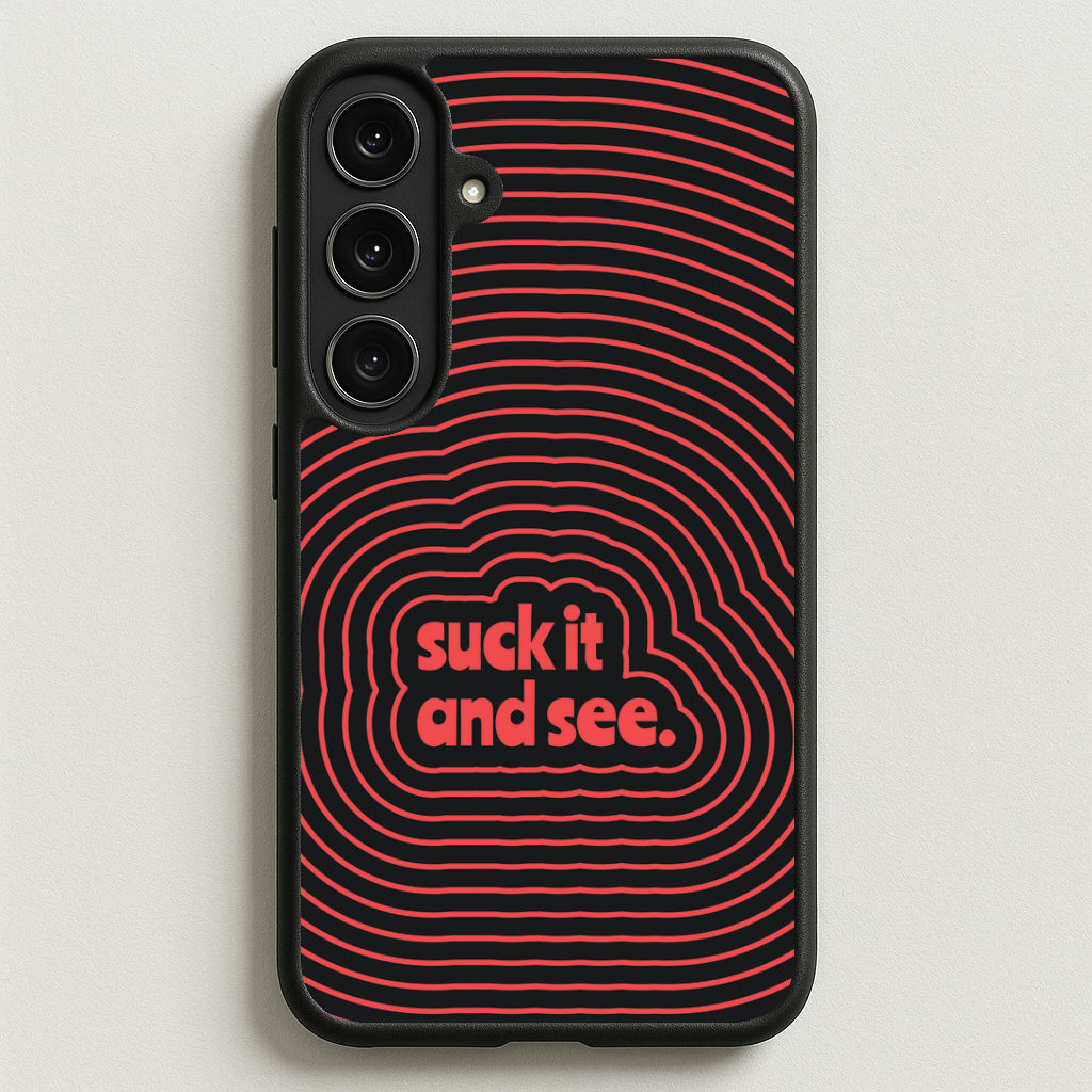 Suck It And See Psychedelic Galaxy S25FE Case