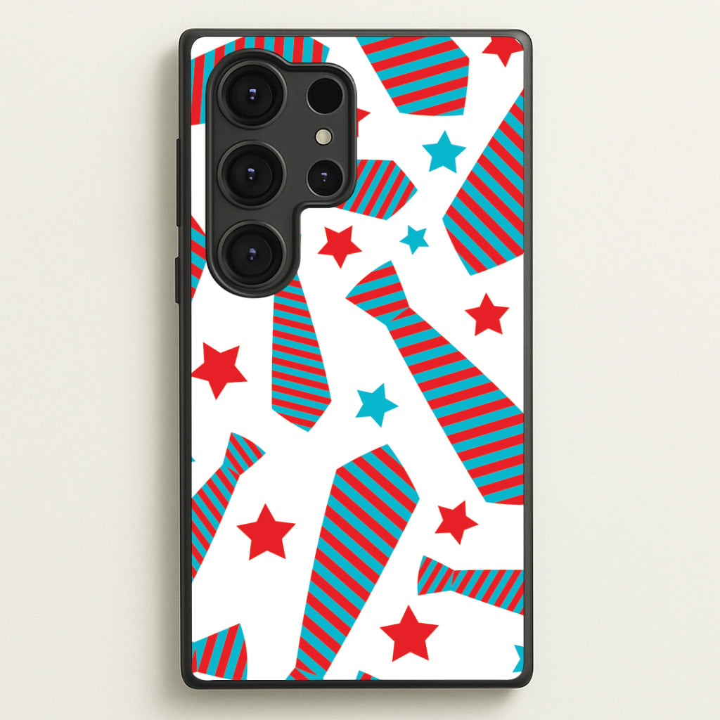 Tie And Stars Pattern Galaxy S25 Ultra Case