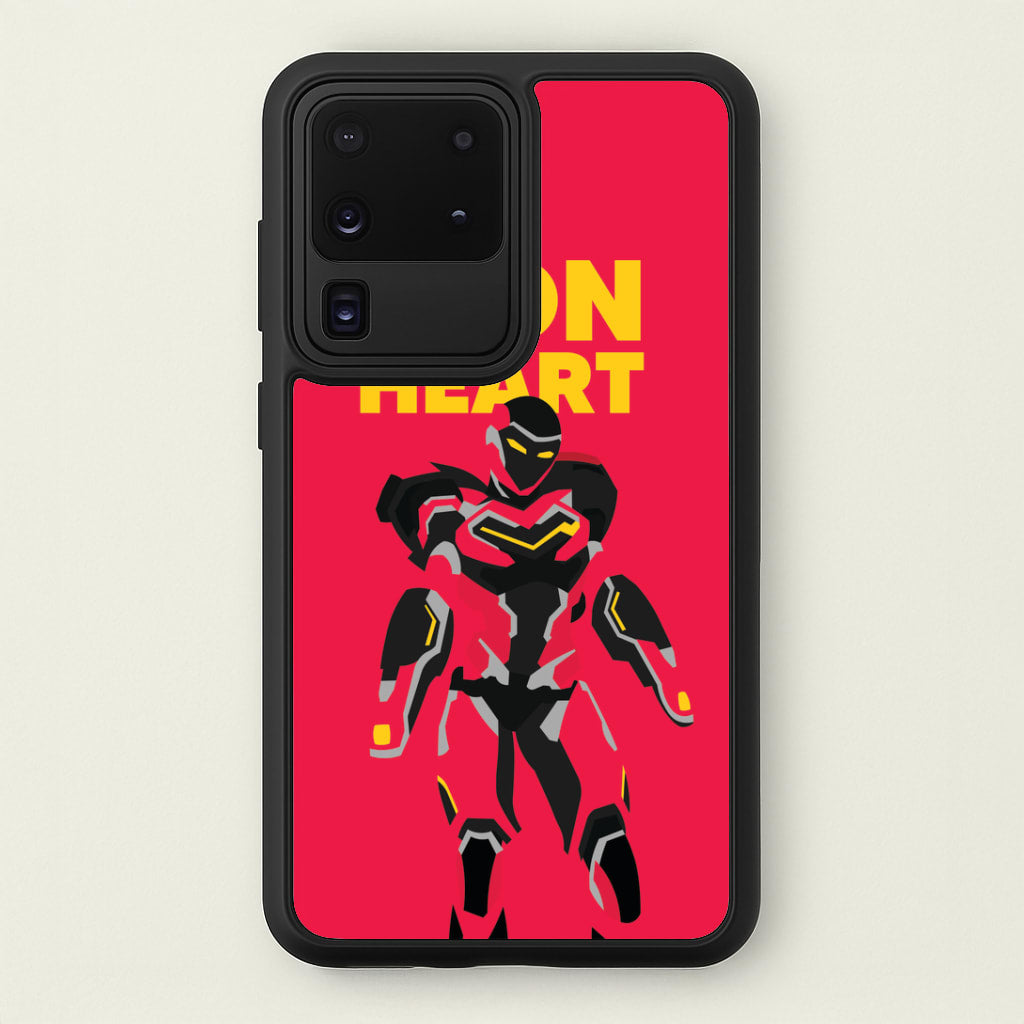 Metal Heart Hero Standing Galaxy S20 Ultra Case