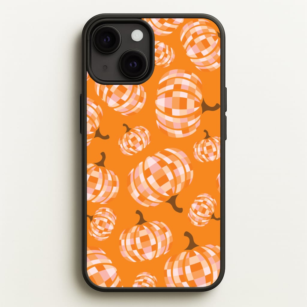 Disco Pumpkins Pattern iPhone 13 Mini Case