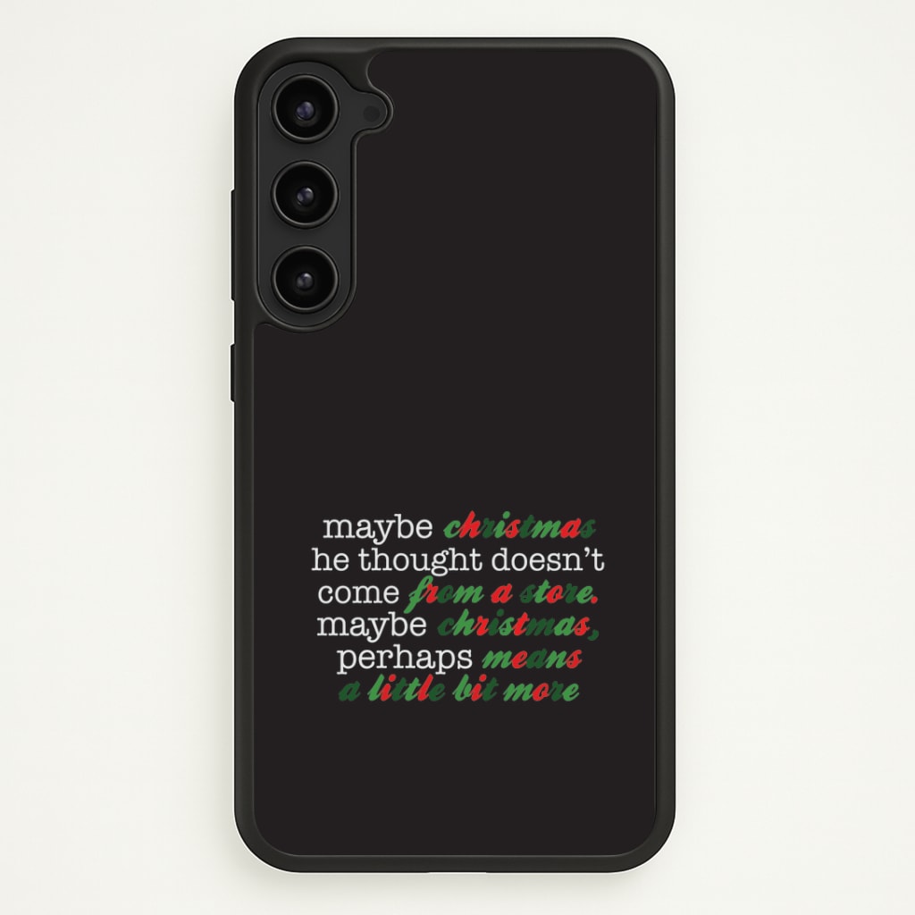 Green Creature Quote Galaxy S23 Case