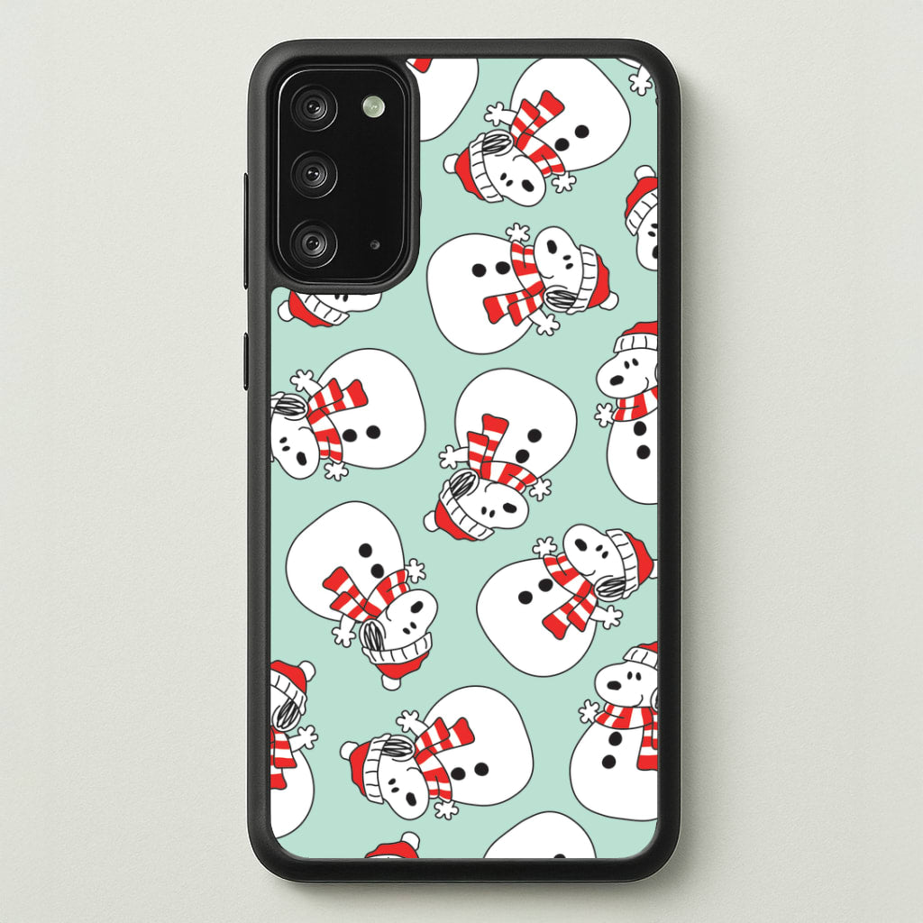 Cartoon Beagle Snowman Pattern Galaxy Note 20 Case